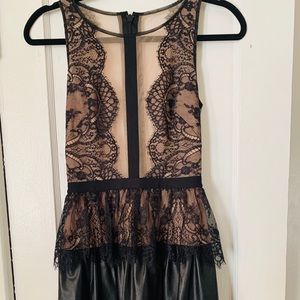 Bcbgmaxazria dress size 0 see-through lace